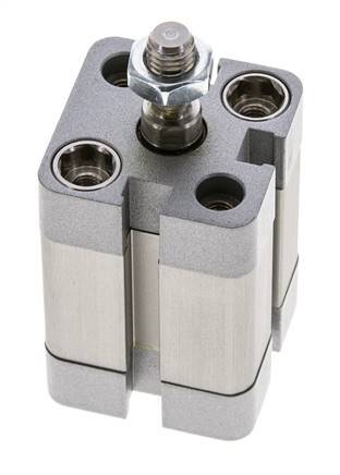 ISO 21287 Compact Single Acting Cylinder 20-15mm - Magnetic - Male Rod