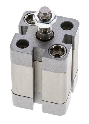 ISO 21287 Compact Single Acting Cylinder 20-15mm - Magnetic - Male Rod