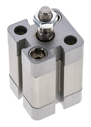 ISO 21287 Compact Single Acting Cylinder 20-15mm - Magnetic - Male Rod