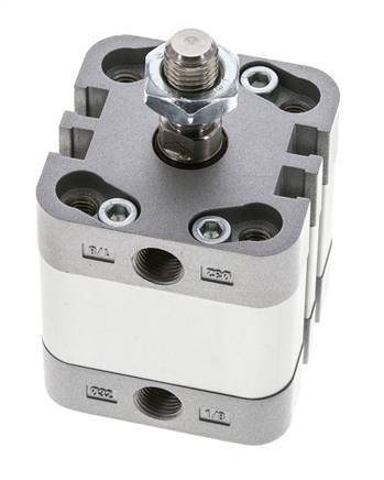 ISO 21287 Compact Single Acting Cylinder 32-10mm - Magnetic - Male Rod