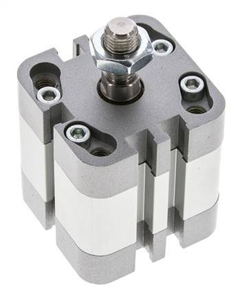 ISO 21287 Compact Single Acting Cylinder 32-10mm - Magnetic - Male Rod