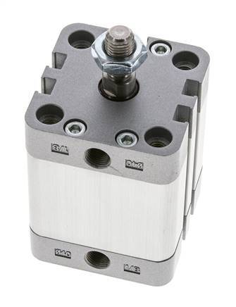 ISO 21287 Compact Single Acting Cylinder 40-25mm - Magnetic - Male Rod