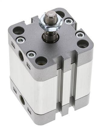 ISO 21287 Compact Single Acting Cylinder 40-25mm - Magnetic - Male Rod
