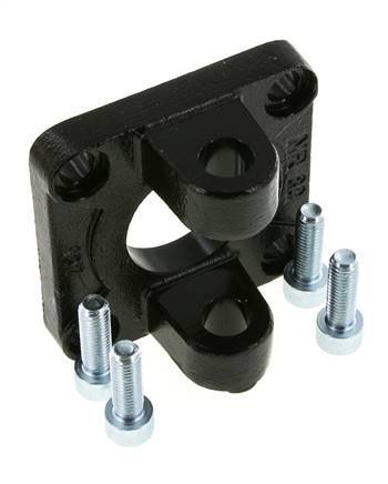 Clevis Female 80 mm ISO 15552 ISO 21287 Burnished steel