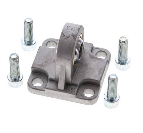 Clevis Spherical Male 32 mm ISO 15552 ISO 21287 Aluminium