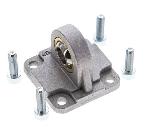 Clevis Spherical Male 40 mm ISO 15552 ISO 21287 Aluminium