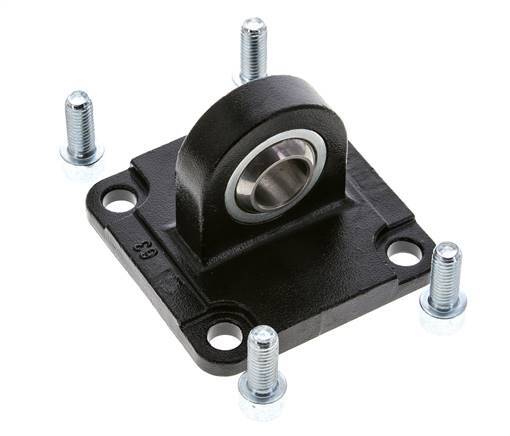 Clevis Spherical Male 63 mm ISO 15552 ISO 21287 Burnished steel