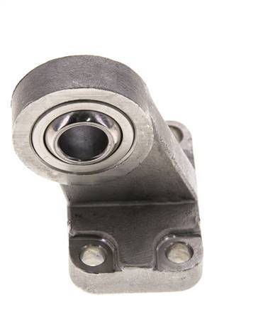 Clevis Spherical Male Right-Angled 40 mm ISO 15552 and 21287 Stainless steel 316 (1.4401)