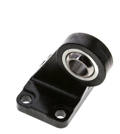 Clevis Spherical Male Right-Angled 80 mm ISO 15552 and 21287 Steel