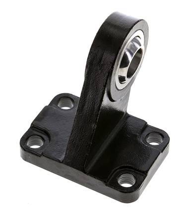 Clevis Spherical Male Right-Angled 80 mm ISO 15552 and 21287 Steel