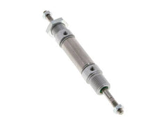 ISO 6432 Round Double Acting Cylinder 16-10mm - Magnetic - Male Threaded - Double Rod