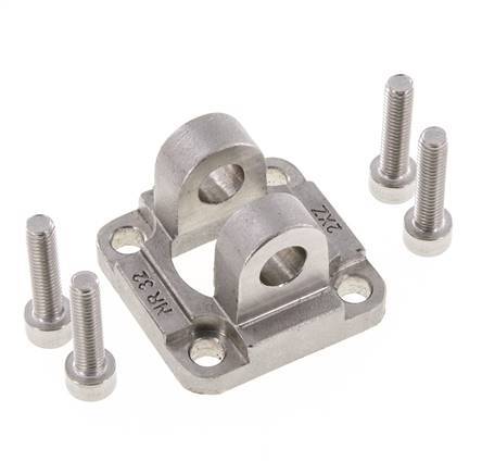 Clevis Female 32 mm ISO 15552 ISO 21287 Stainless steel 316 (1.4401)