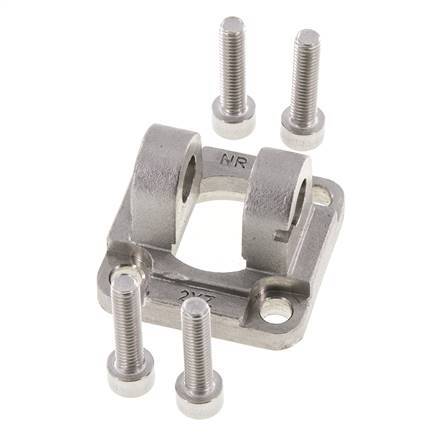 Clevis Female 32 mm ISO 15552 ISO 21287 Stainless steel 316 (1.4401)