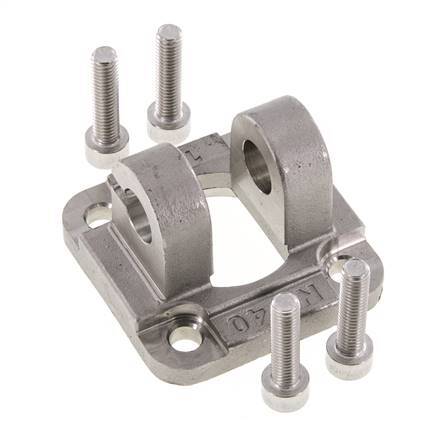 Clevis Female 40 mm ISO 15552 ISO 21287 Stainless steel 316 (1.4401)