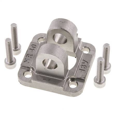 Clevis Female 40 mm ISO 15552 ISO 21287 Stainless steel 316 (1.4401)