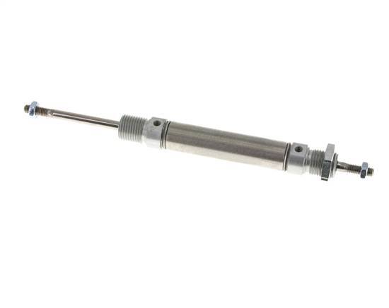 ISO 6432 Round Double Acting Cylinder 16-40mm - Magnetic - Male Threaded - Double Rod