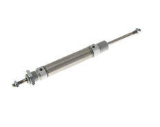 ISO 6432 Round Double Acting Cylinder 16-40mm - Magnetic - Male Threaded - Double Rod