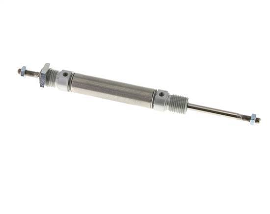 ISO 6432 Round Double Acting Cylinder 16-40mm - Magnetic - Male Threaded - Double Rod