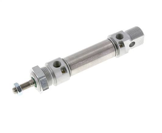ISO 6432 Round Double Acting Cylinder 20-25mm - Magnetic - Damping