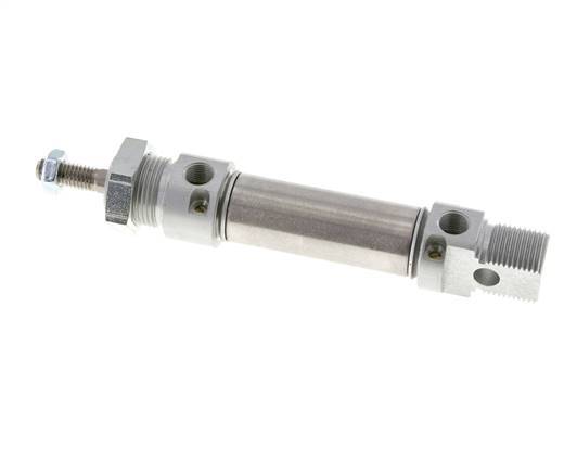 ISO 6432 Round Double Acting Cylinder 20-25mm - Magnetic - Damping