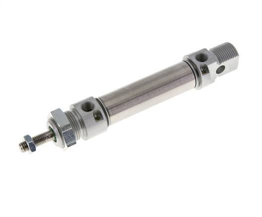 ISO 6432 Round Double Acting Cylinder 20-40mm - Magnetic - Damping