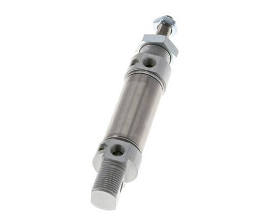 ISO 6432 Round Double Acting Cylinder 25-25mm - Magnetic - Damping
