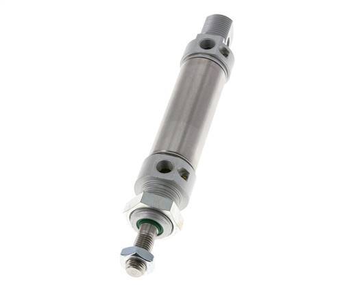 ISO 6432 Round Double Acting Cylinder 25-40mm - Magnetic - Damping