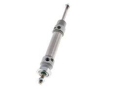 ISO 6432 Round Double Acting Cylinder 20-40mm - Magnetic - Damping - Male Threaded - Double Rod