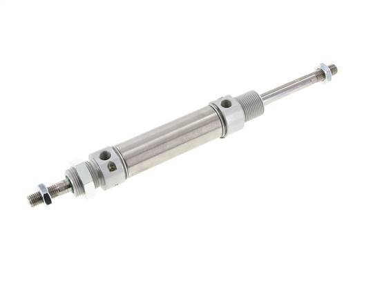 ISO 6432 Round Double Acting Cylinder 25-50mm - Magnetic - Damping - Male Threaded - Double Rod