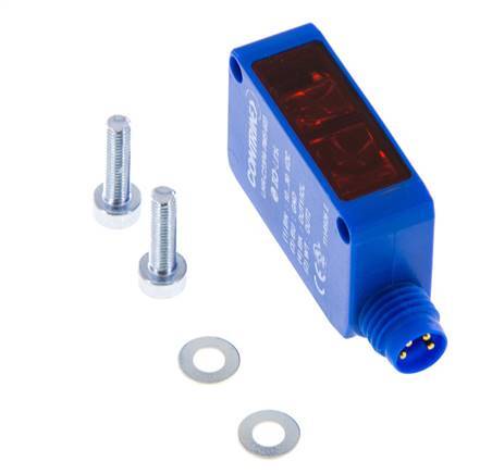 Diffuse-Reflective Photoelectric Sensor with Background Fade-out 10-300 mm M8 4-pin