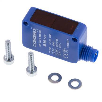 Retroreflective Photoelectric Sensor 20-8000 mm M8 4-pin