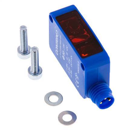 One-way Light Barrier Receiver 0-30000 mm M8 3-pin