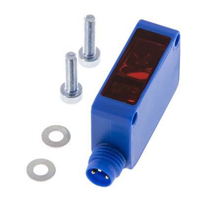 One-way Light Barrier Transmitter 0-30000 mm M8 3-pin