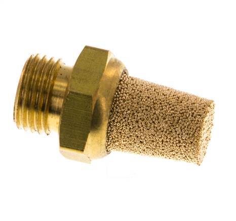 G1/8'' Sintered Bronze Pneumatic Muffler Brass Connection [5 Pieces]