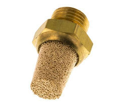 G1/8'' Sintered Bronze Pneumatic Muffler Brass Connection [5 Pieces]