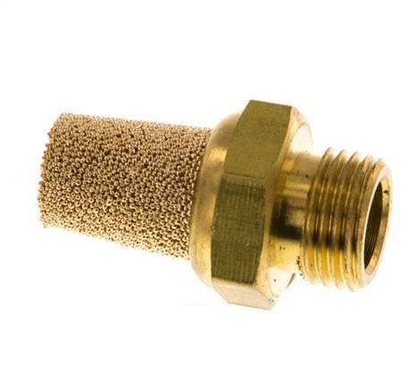 G1/8'' Sintered Bronze Pneumatic Muffler Brass Connection [5 Pieces]
