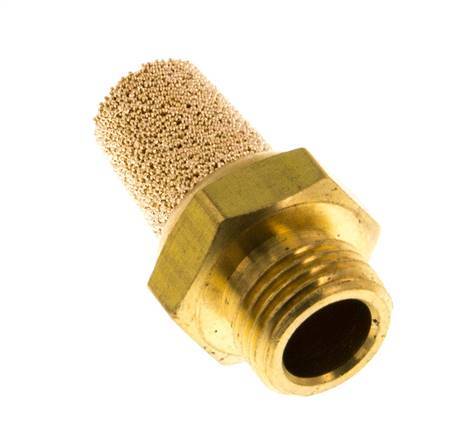 G1/8'' Sintered Bronze Pneumatic Muffler Brass Connection [5 Pieces]