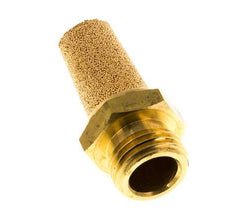 G1/4'' Sintered Bronze Pneumatic Muffler Brass Connection [5 Pieces]
