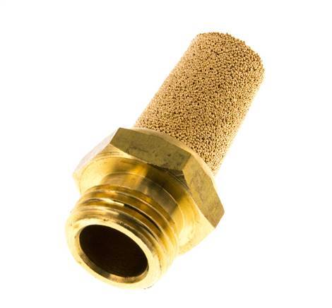 G1/4'' Sintered Bronze Pneumatic Muffler Brass Connection [5 Pieces]