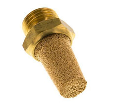 G1/4'' Sintered Bronze Pneumatic Muffler Brass Connection [5 Pieces]
