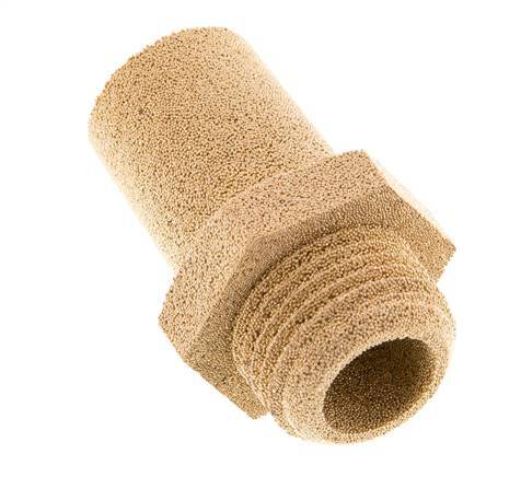 G1/2'' Sintered Bronze Pneumatic Muffler Hexagonal Fitting