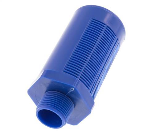 G3/4'' Plastic Pneumatic Muffler Self-Cleaning Granulate Filling