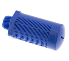 G3/4'' Plastic Pneumatic Muffler Self-Cleaning Granulate Filling