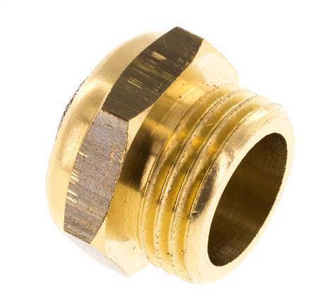 G1/2'' Brass Compact Pneumatic Muffler 1.4301 Wire Mesh [2 Pieces]