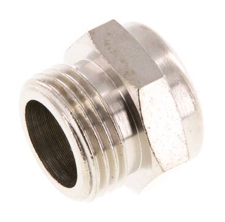 G3/8'' Nickel-Plated Brass Compact Pneumatic Muffler 1.4301 Wire Mesh [2 Pieces]