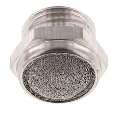 G1/2'' Stainless Steel Compact Pneumatic Muffler 1.4301 Wire Mesh