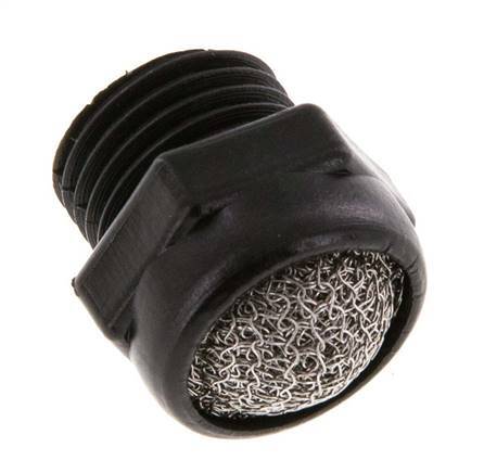 G1/4'' PA Compact Pneumatic Muffler 1.4301 Wire Mesh [5 Pieces]