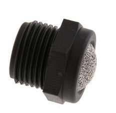 G3/8'' PA Compact Pneumatic Muffler 1.4301 Wire Mesh [2 Pieces]