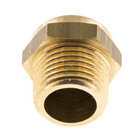NPT 3/8'' Brass Compact Pneumatic Muffler 1.4301 Wire Mesh [2 Pieces]