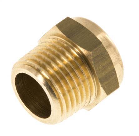 NPT 3/8'' Brass Compact Pneumatic Muffler 1.4301 Wire Mesh [2 Pieces]